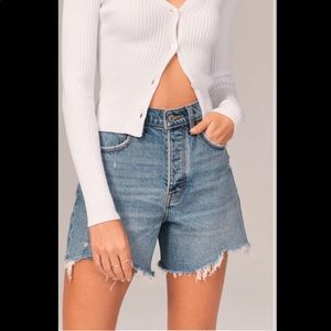 Abercrombie high rise dad shorts size 31